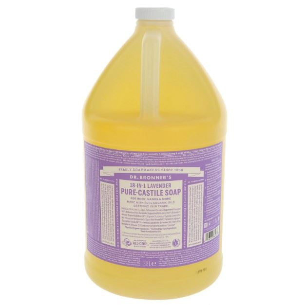 Dr Bronner Lavender Pure-Castile Liquid Soap - 3790ml