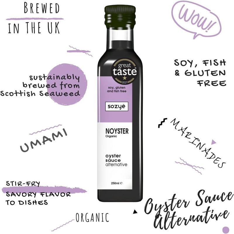 Sozye Organic Noyster Sauce - Oyster Sauce Alternative - 250ml