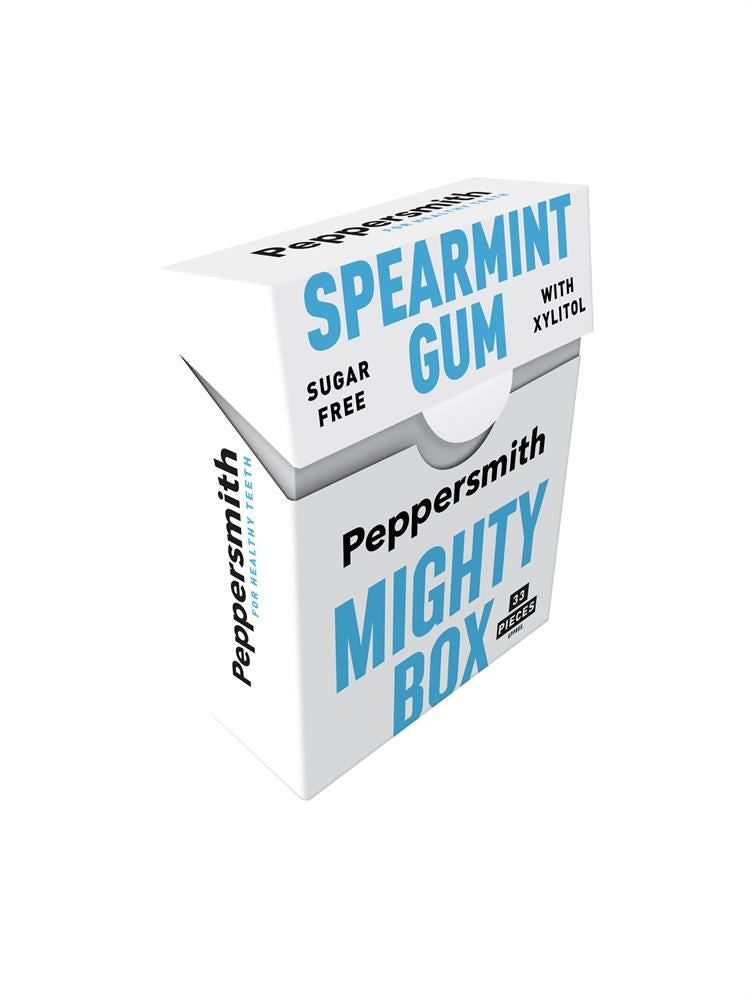 Peppersmith Gum Mighty Box Spearmint - 33 Pieces
