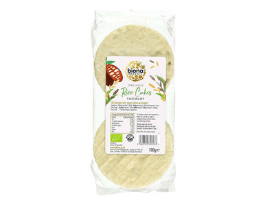 Biona Organic Yoghurt Coated Rice Cakes - 100g
