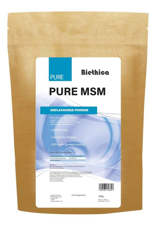 Biethica MSM Powder Unflavoured Vegan - 250g