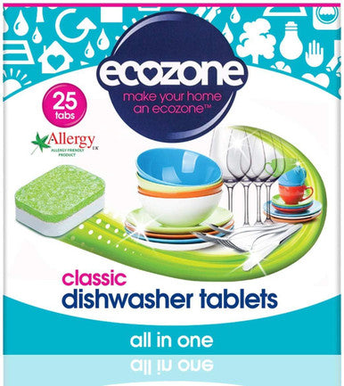 Ecozone Classic Dishwasher Tablets - 25 Tablets