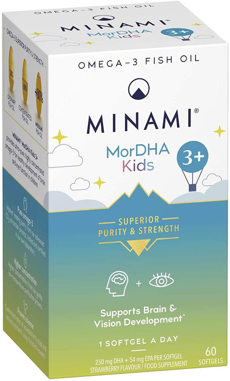 Minami Nutrition MorDHA Kids 3+ - 60 Softgels