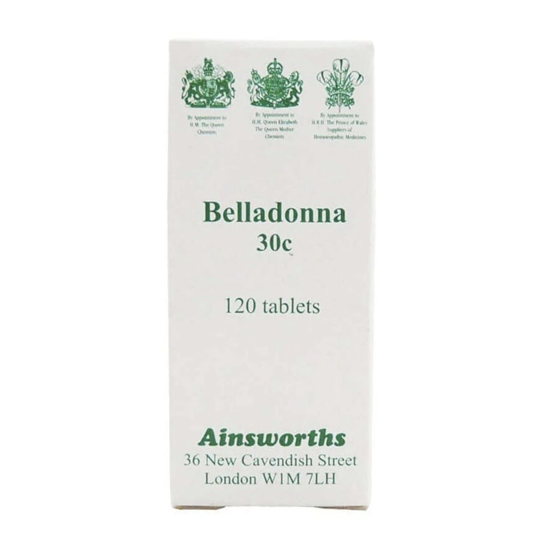 Ainsworths Belladonna 30C Single Counter Remedy - 120 Tabs