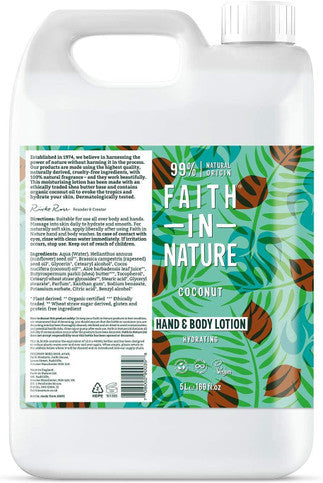 Faith in Nature Coconut Hand & Body Lotion - 5L