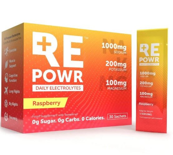 REPOWR Daily Electrolytes Raspberry 30 Sachets