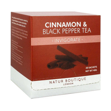Natur Boutique Invigorate Cinnamon & Black Pepper Tea - 20 Sachets
