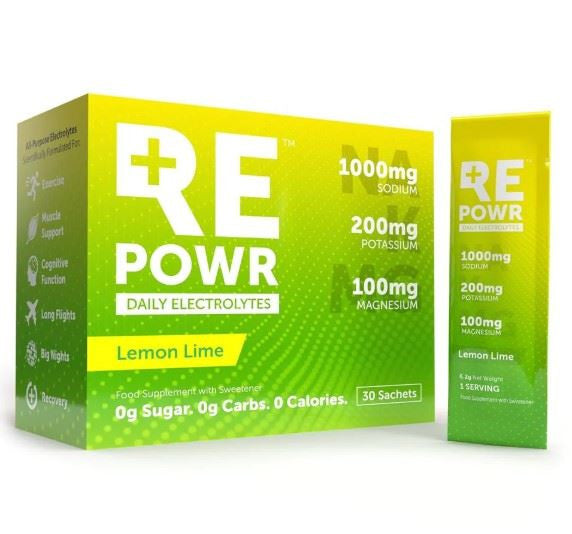 REPOWR Daily Electrolytes Lemon Lime 30 Sachets