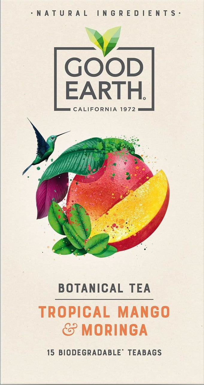 Good Earth Tropical Mango & Moringa Green Tea - 15 Teabags