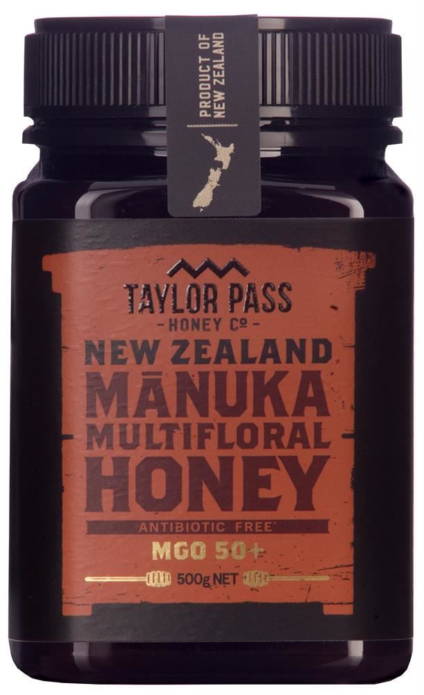 Taylor Pass Honey Co MGO50+ Multifloral Manuka Honey - 500g