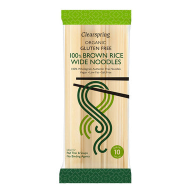 Clearspring Organic Gluten Free Brown Rice Wide Noodles - 200g