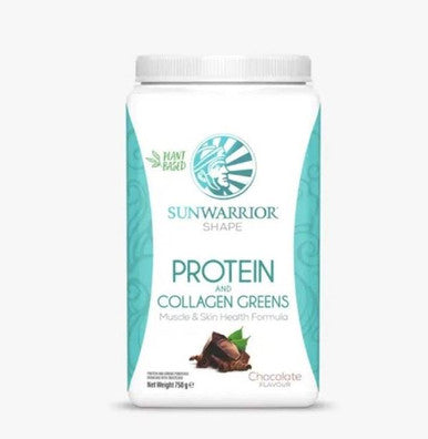 Sunwarrior Shape Protein Collagen Greens Chocolate - 750g