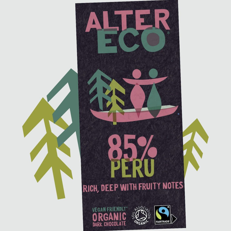 AlterEco Dark Chocolate 85% Peru - 100g