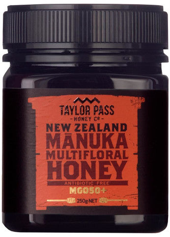 Taylor Pass Honey Co MGO50+ Multifloral Manuka Honey - 250g