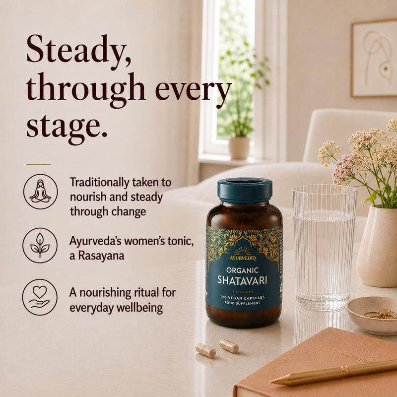 Ayurvediq Wellness Organic Shatavari - 120 Capsules