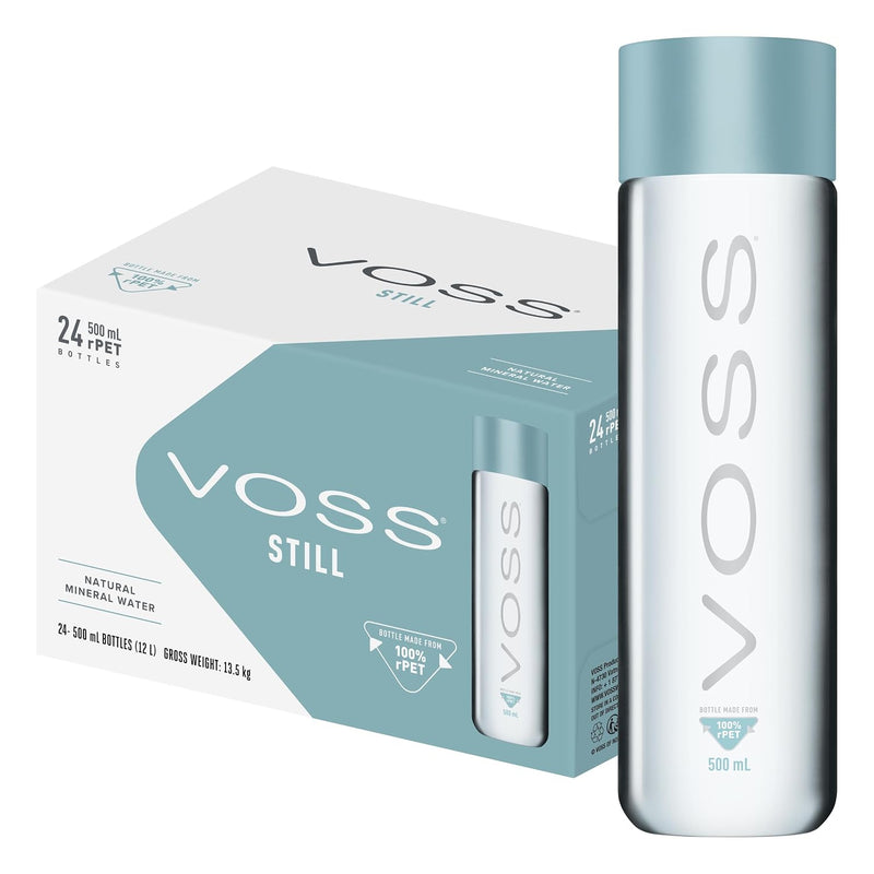 Voss Still Water Plastic Bottle - 500ml (Pack of 24)
