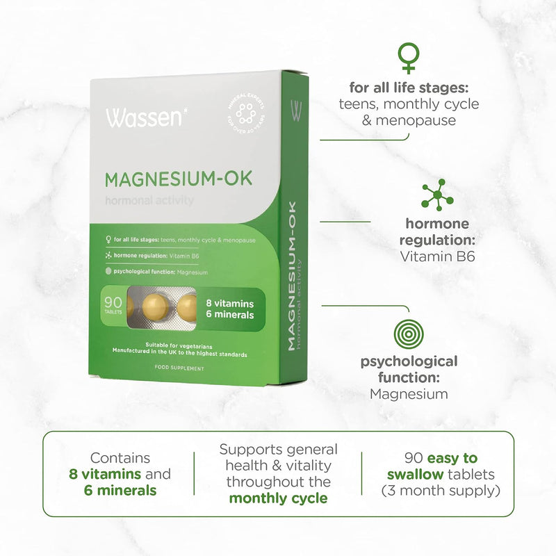 Wassen Magnesium Ok - 90 Tablets