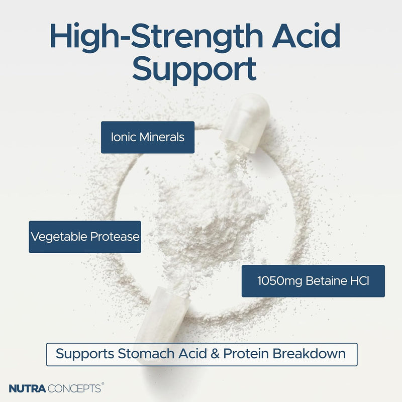 HCL Digestive Complex - Stomach Acid Support - 90 Capsules