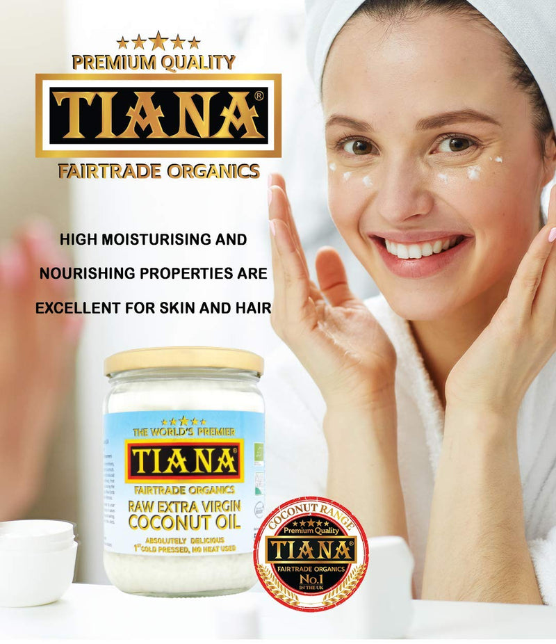 TIANA Fairtrade Organics Raw Extra Virgin Coconut Oil - 500ml