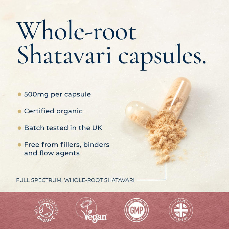 Ayurvediq Wellness Organic Shatavari - 120 Capsules