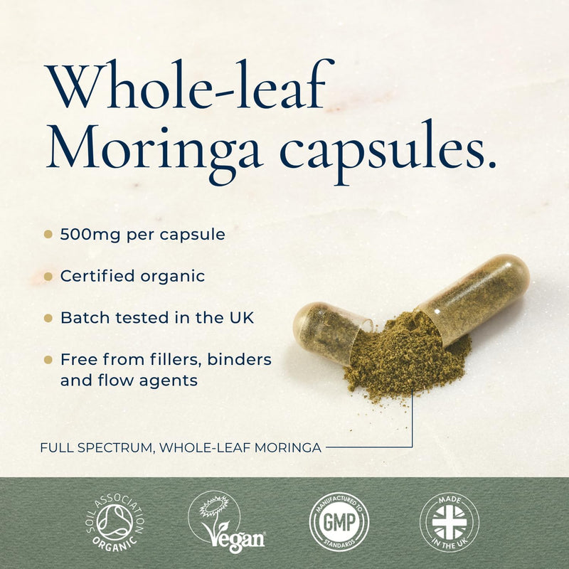 Ayurvediq Wellness Organic Moringa - 120 Capsules