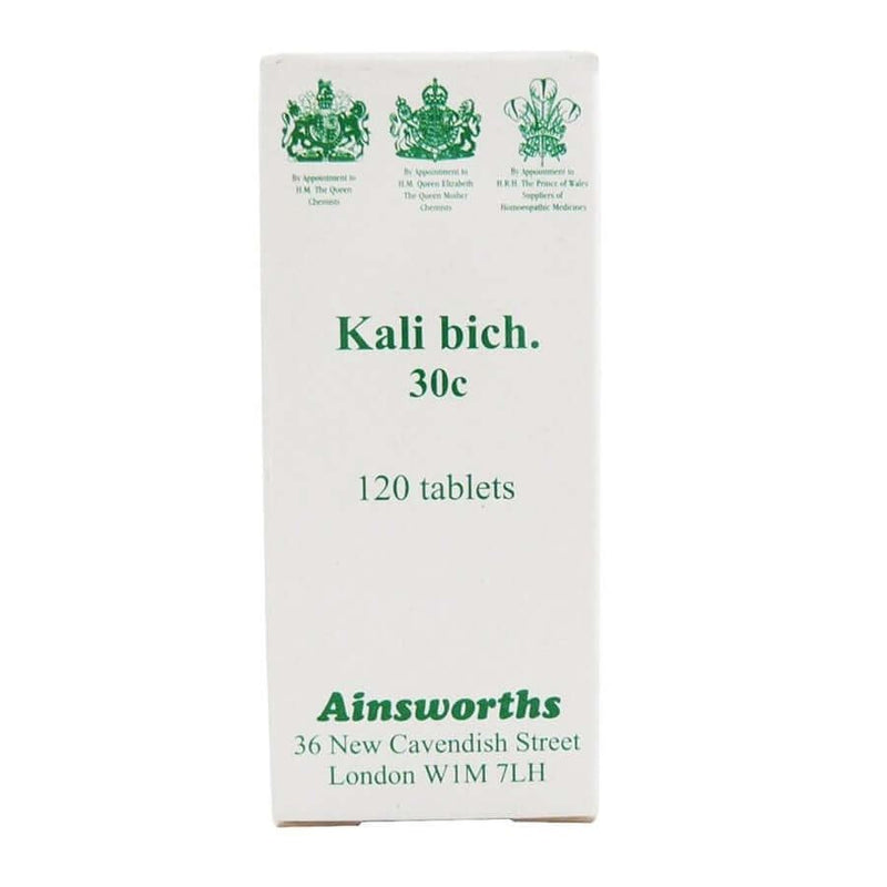 Ainsworths Kali Bich 30C Single Counter Remedy - 120 Tabs