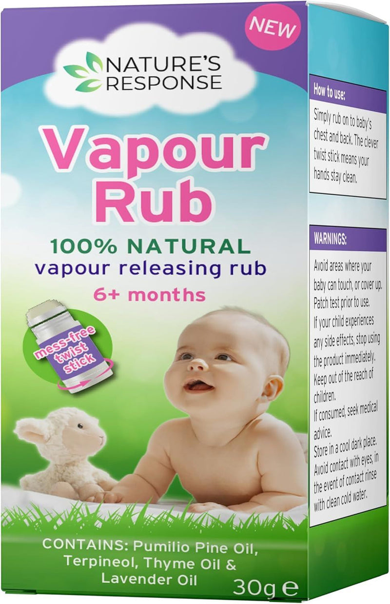 Nature's Response Baby Vapour Rub - 30g