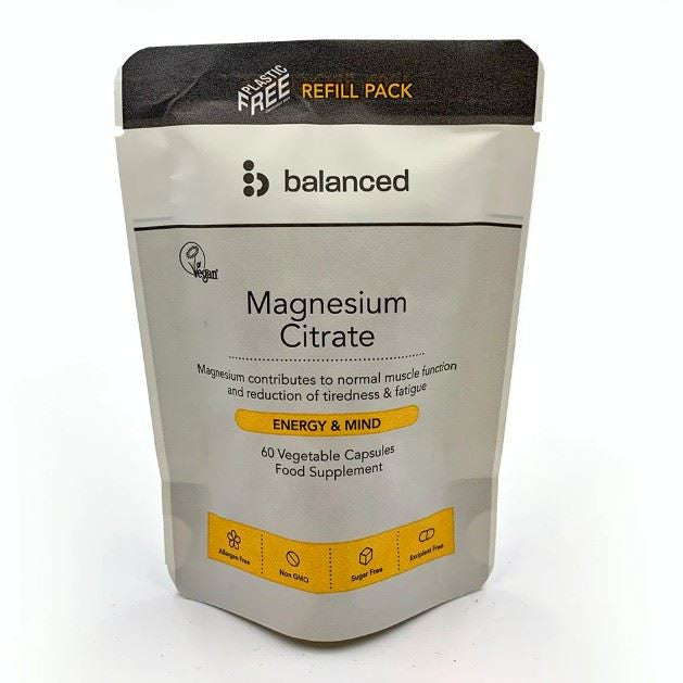 Balanced Magnesium Citrate Refill Pouch - 60 Veg Caps