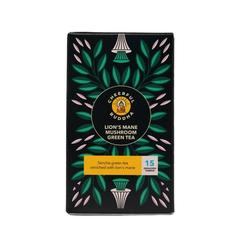 Cheerful Buddha Lion's Mane Green Tea - 15 Teabags