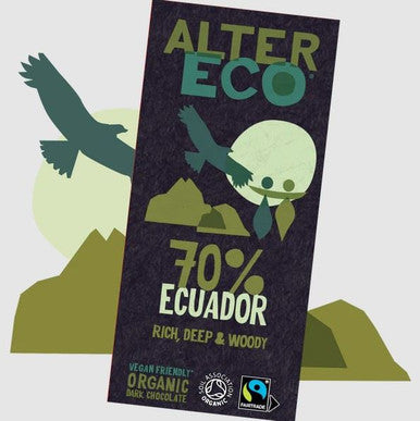 AlterEco Dark Chocolate 70% Ecuador - 100g