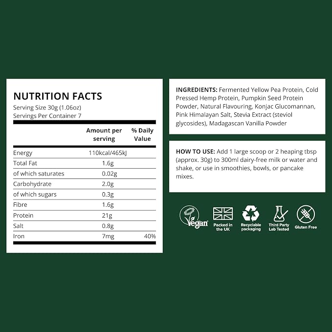 Vivo Life Unflavoured Vegan Protein - 900g