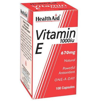 HealthAid Vitamin E 1000iu Natural - 100 Capsules