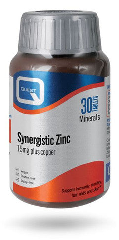 Quest Synergistic Zinc 15mg - 30 Tablets