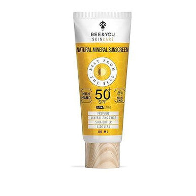 Bee&You Skincare Natural Mineral Sunscreen. 80ml
