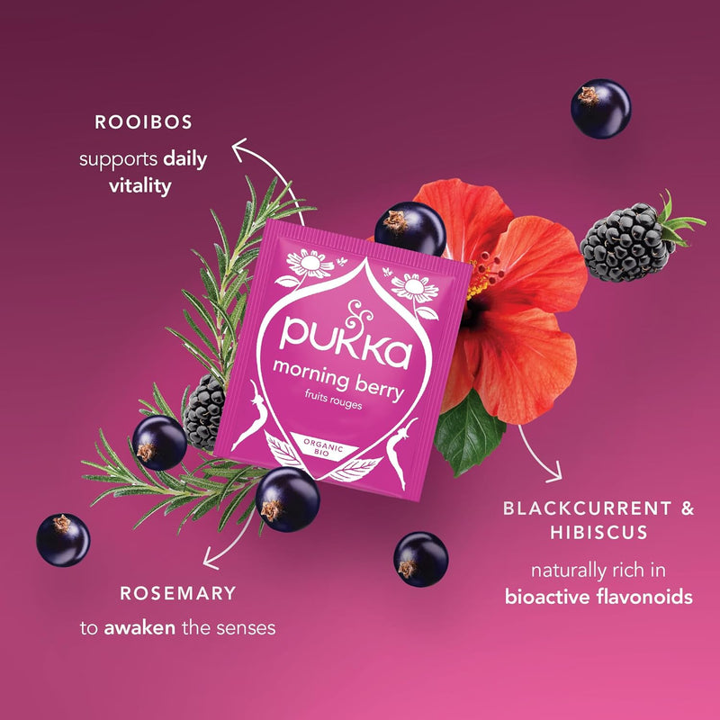Pukka Morning Berry Tea - 20 Sachets