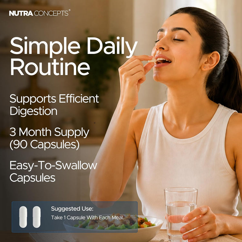 HCL Digestive Complex - Stomach Acid Support - 90 Capsules