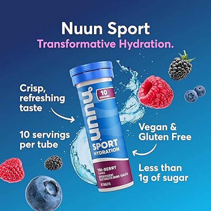 Nuun Sport Electrolytes Tri-Berry Effervescent - 10 Tablets