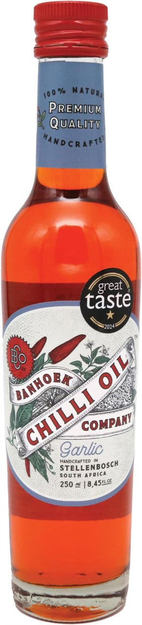 Banhoek Chilli Oil Infused with Garlic 100% Natural - 250ml