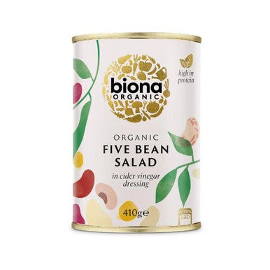 Biona Organic Five Bean Salad in Vinaigrette - 410g