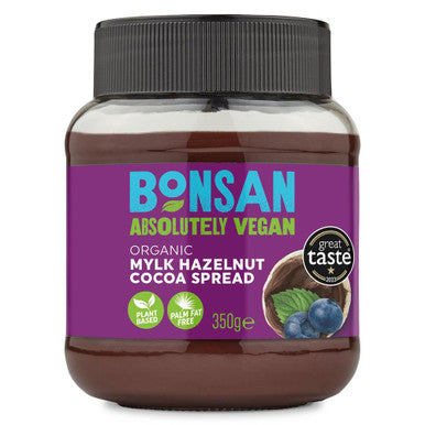 Bonsan Organic Mylk Hazelnut Cocoa Spread - 350g