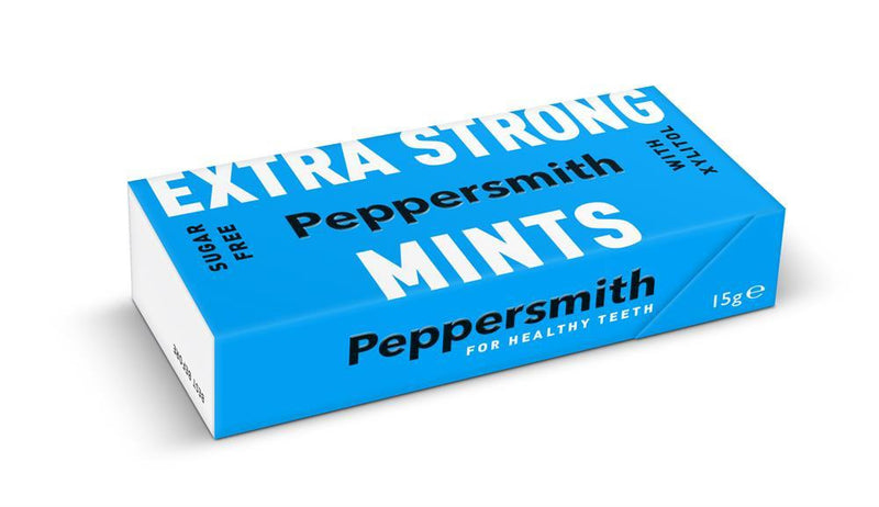 Smith Mints Peppersmith Mints Extra Strong - 15g (Pack of 12) | Vitamin Planet