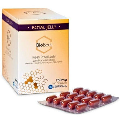 BioBees Fresh Royal Jelly Capsules Daily Health - 30 Capsules
