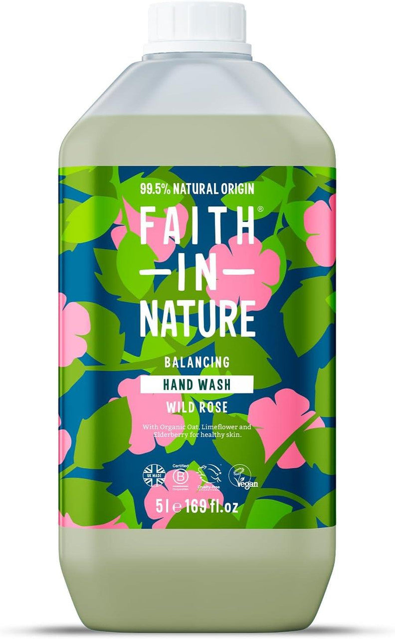 Faith in Nature Wild Rose Hand Wash - 5L