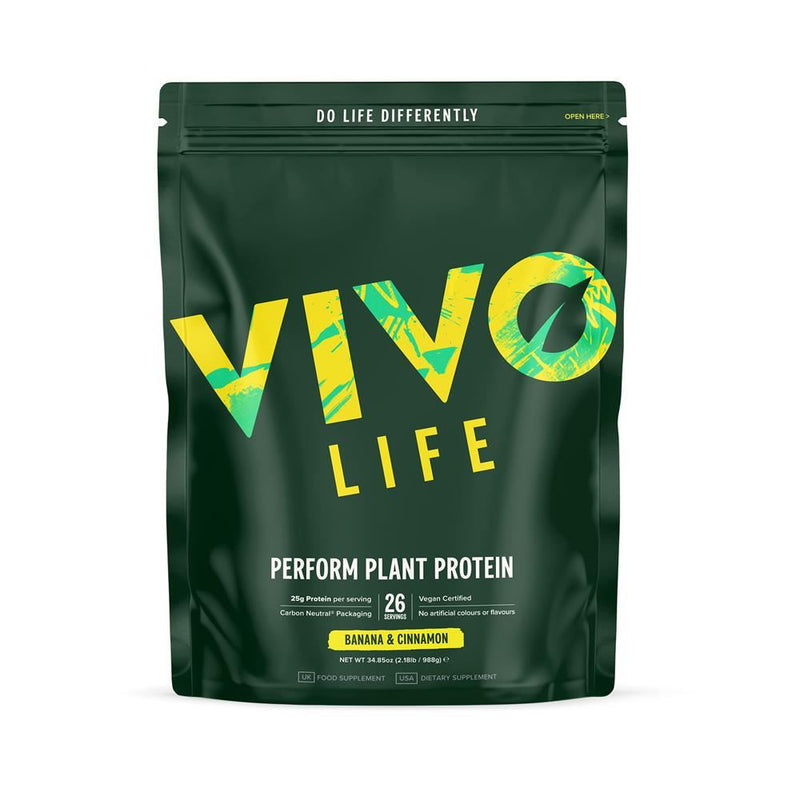 Vivo Life Perform Banana & Cinnamon Plant Protein - 988g