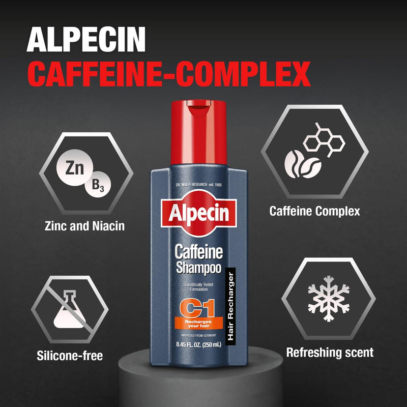 Alpecin Caffeine Shampoo & Alpecin After Shampoo Liquid - 1x250ml & 1x200ml