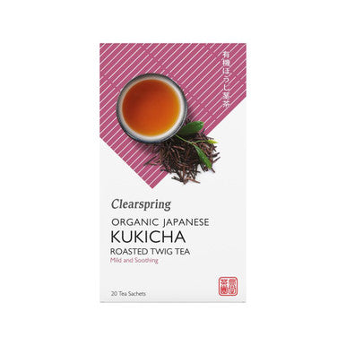 Clearspring Organic Japanese Kukicha Roasted Twig Tea - 20 Teabags