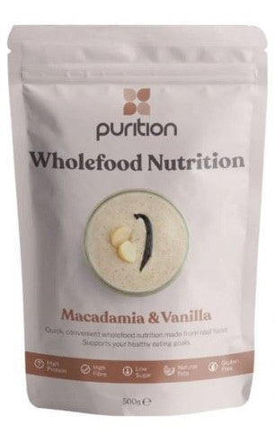 Purition Wholefood Nutrition Macadamia & Vanilla - 500g