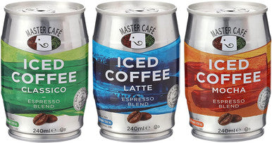 Master Cafe Iced Coffee Mixed Pack - 240ml (Pack of 12)