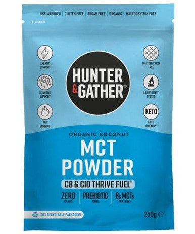 Hunter and Gather Organic Powdered C8 C10 MCT 250g