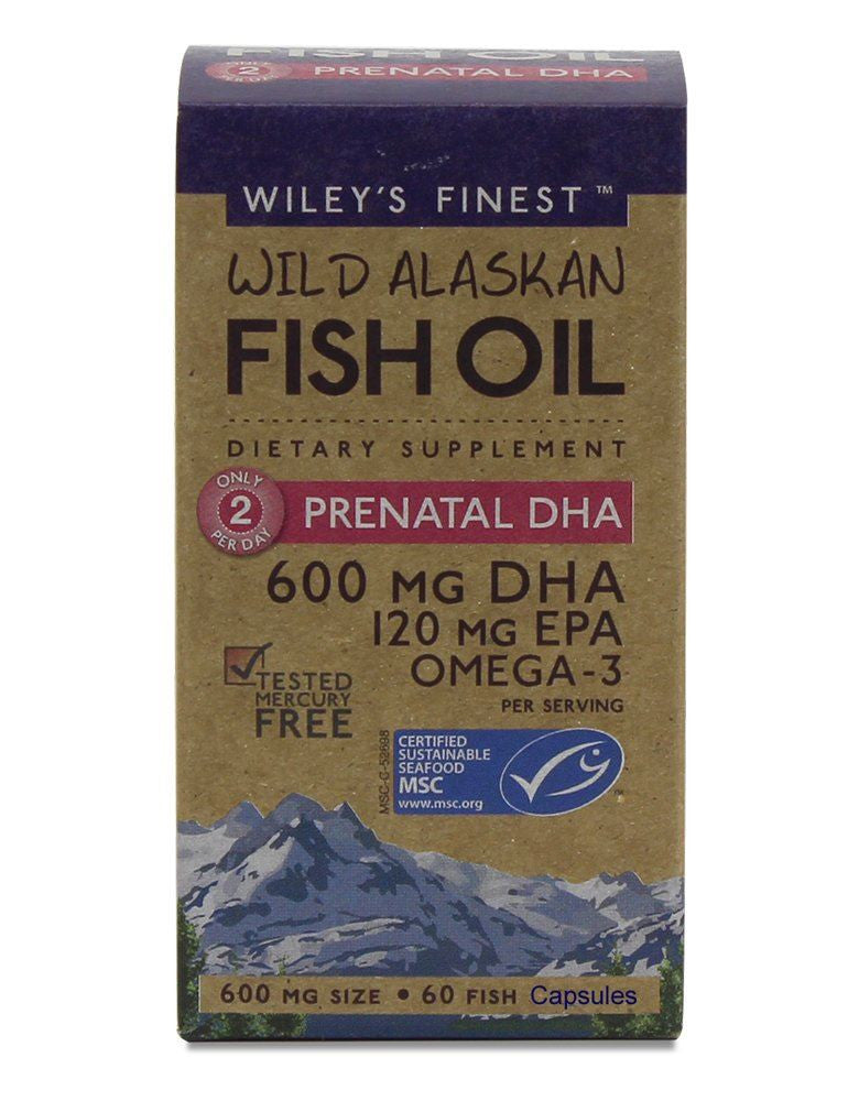 Wiley's Finest Prenatal DHA - 60 Capsules